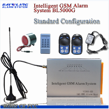 Industrial GSM Security Alarm System Bl-5000g, SMS 5 Phones, Call 5 Phones Automatically
